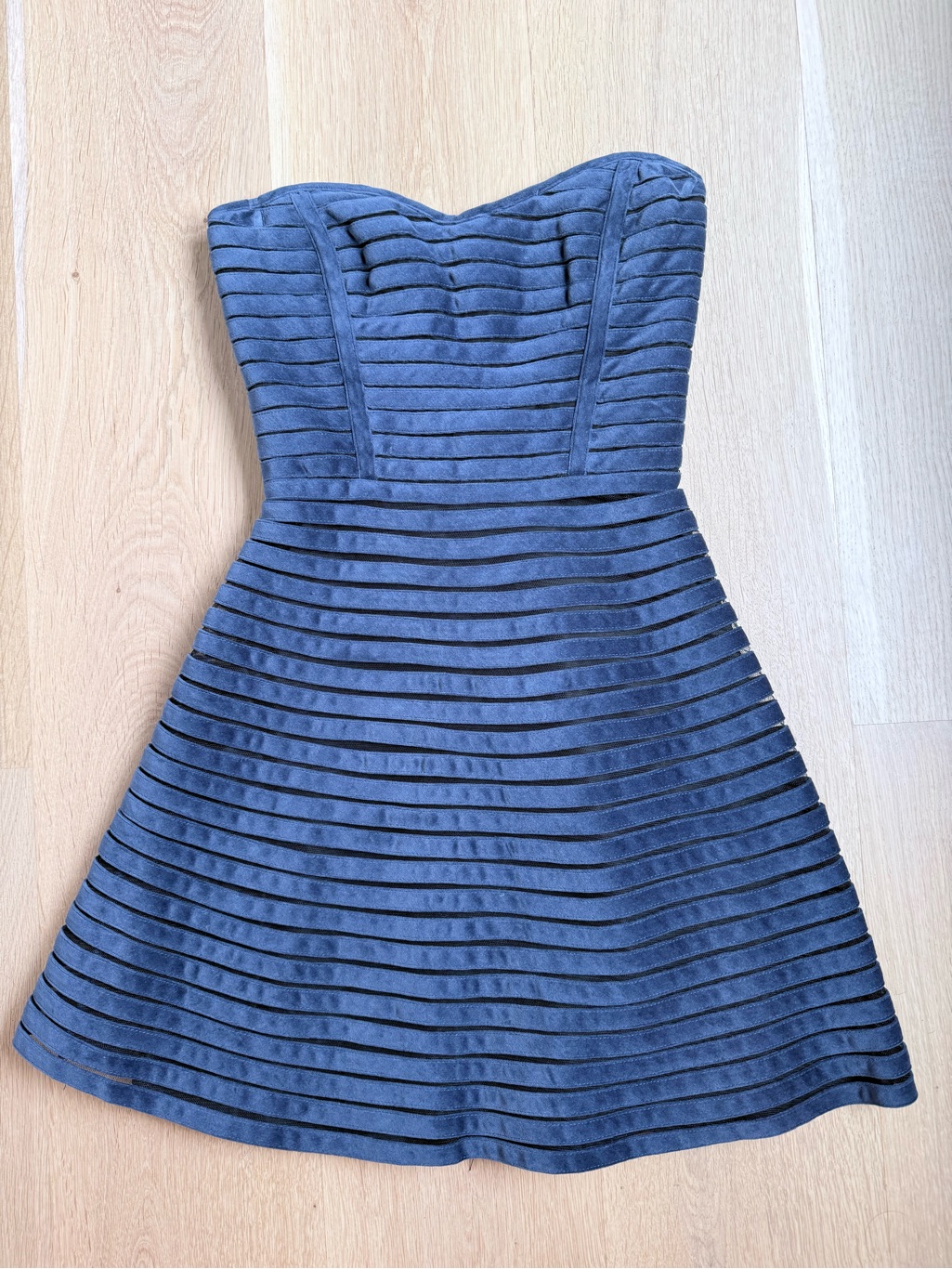 Parker Navy Strapless Mini Dress